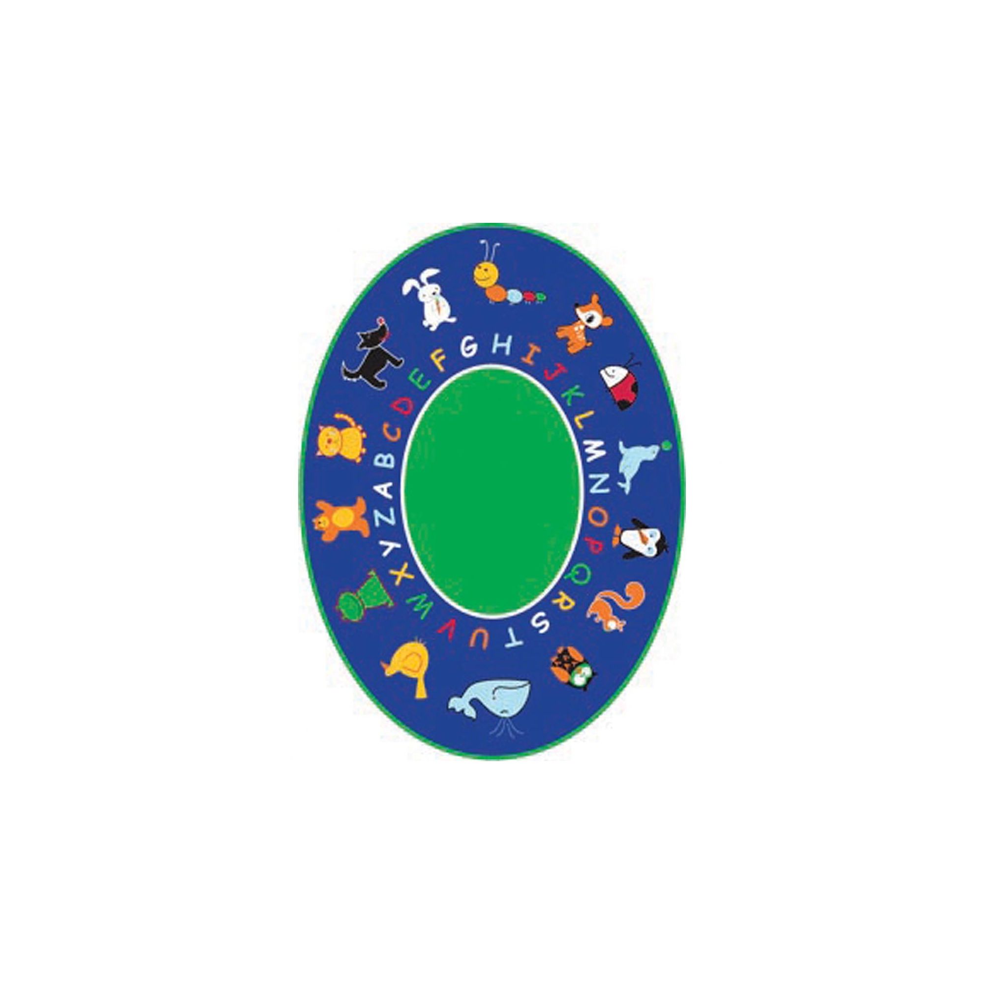 Liberty House Toys ABC Animals Rug - Oval at Tesco Direct