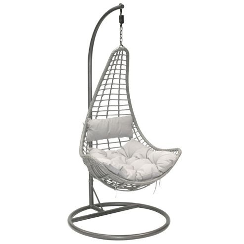 Image of Bentley Garden Grey Rattan Swing Chair
