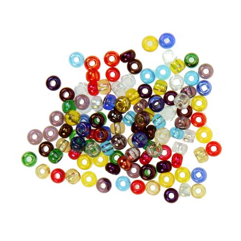 Image of Czech Seed Bead 6/0 Tr Iridescent Assorted