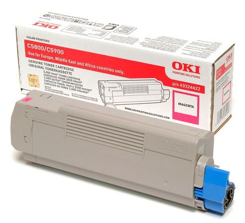 Image of Oki Toner Cartridge For C5800/c5900 Colour Printers (magenta)