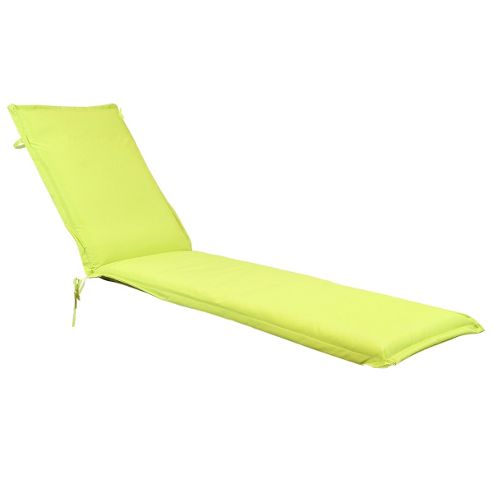 Image of Bentley Garden Sun Lounger Cushions - Lime Green