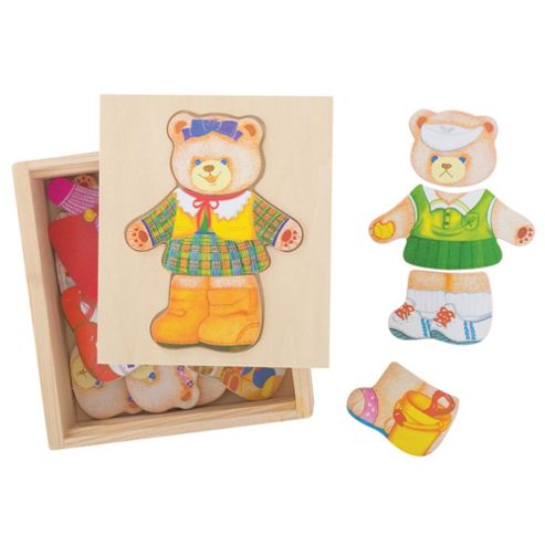 Image of Bigjigs Toys Bj764 Wooden Dress Up Mrs Bear