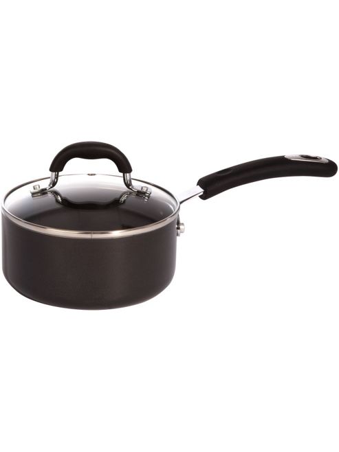 Image of Linea Aluminium Principle 16cm Saucepan In Black