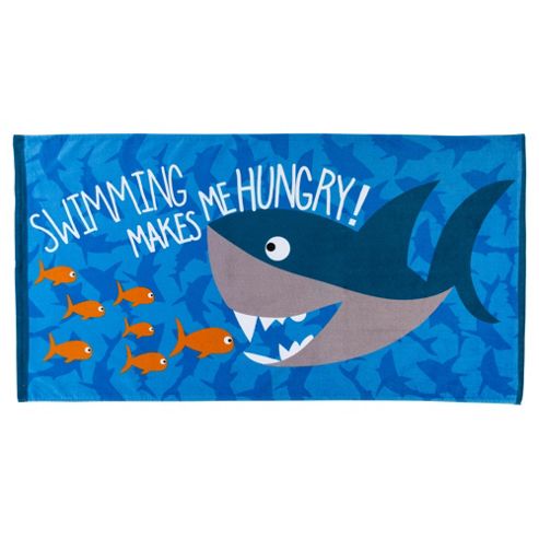 Image of Tesco Shark Beach Towel