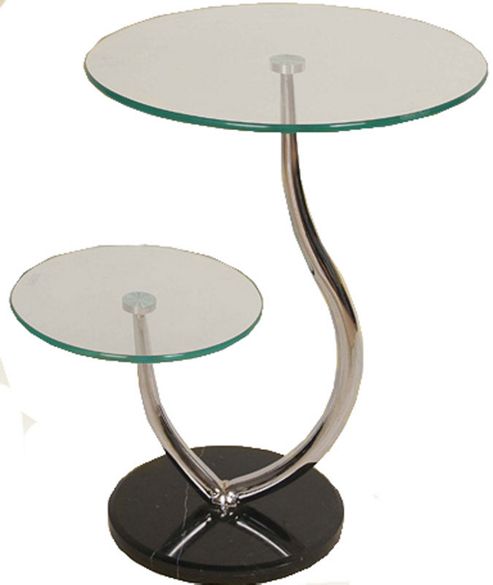 Image of Set Of 2 Oxshott Clear Lamp Tables