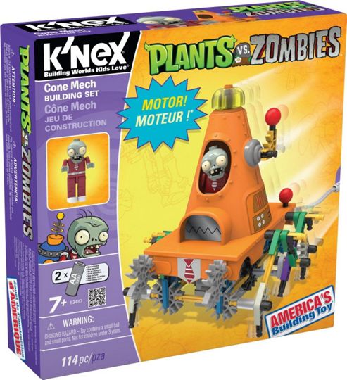 Image of K'nex Plants Vs. Zombies Conehead Mech Building Set