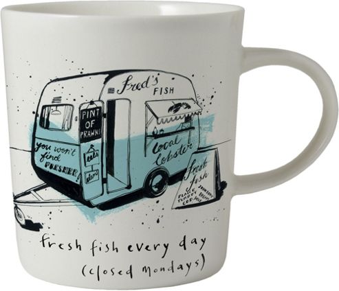 Image of Ecp Design Ltd 8.5cm Porcelain Van Mug