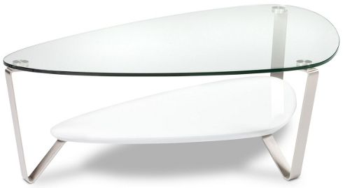 Image of Bdi Dino 1343 Gloss White Coffee Table