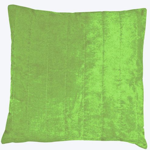 Image of Charlotte Thomas Faux Suede Cushion Cover - Green