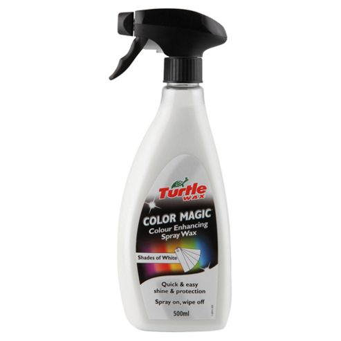 Image of Turtle Wax Color Magic Spray Wax White 500ml