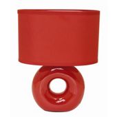 Home Essence Polo Ceramic 40W Table Lamp in Red