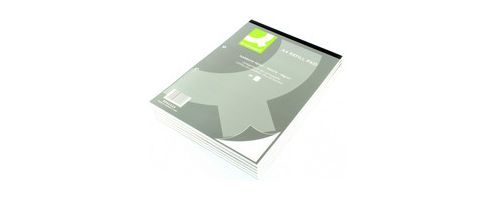 Image of Q-connect Refill Pad A4 Ruled Narrow Feint Punched 2-hole Head Bound 80 Leaf