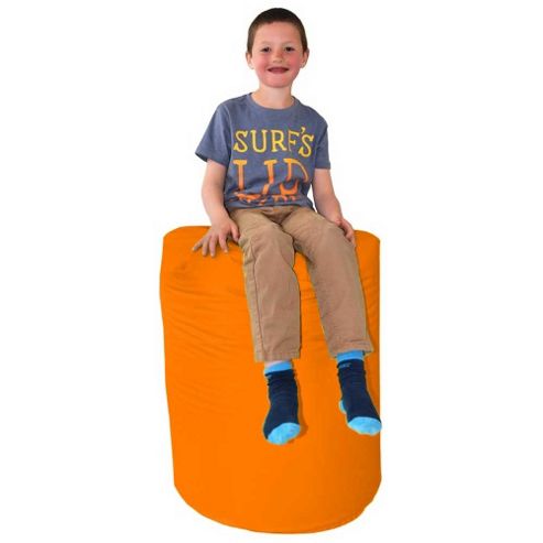 Image of Valufurniture Large Barrel Orange Bean Bag