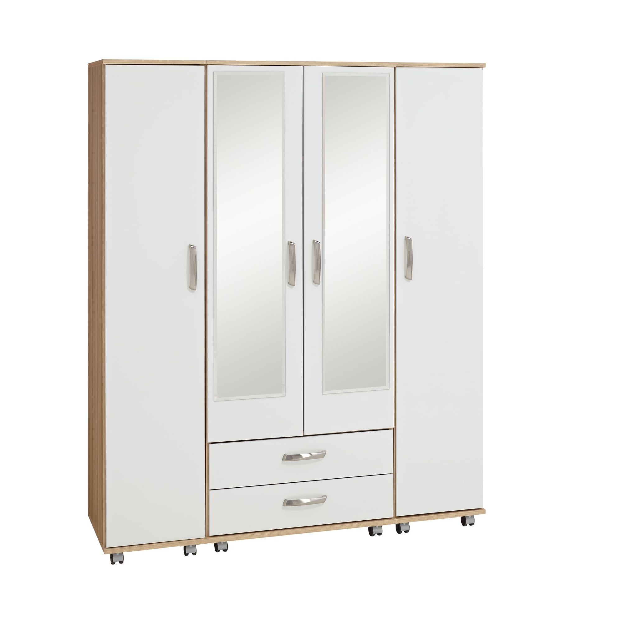 Ideal Furniture Regal Mirror Wardrobe in white at Tesco Direct