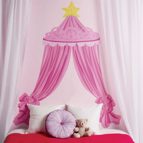Image of Pink Canope Headboard Wall Sticker