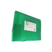 Q-Connect Elasticated Box File Green