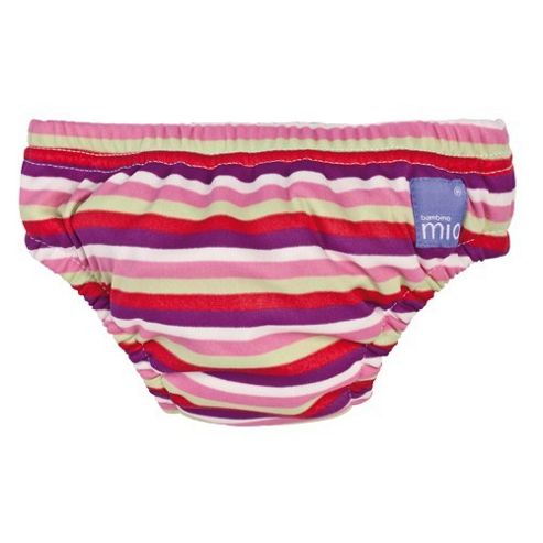Image of Bambino Mio Swim Nappy - Small Pink Stripe 5-7kg