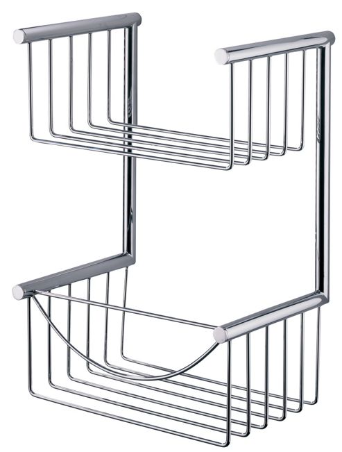 Image of Nicol Padua 27.5 Cm Guest Towel Basket In Chrome