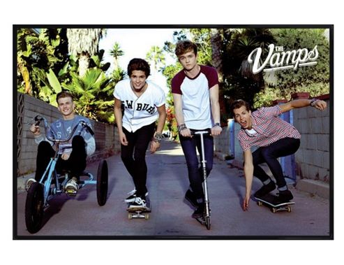 Image of Gloss Black Framed The Vamps Teenage Kicks Poster