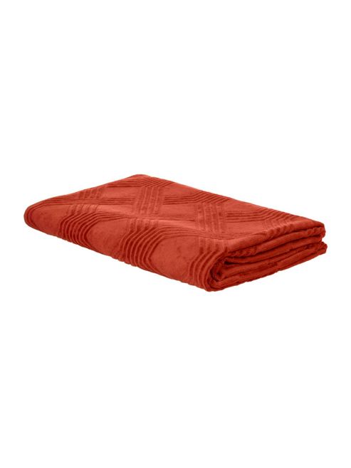 Image of Living By Christiane Lemieux Geometric Bath Sheet Orange