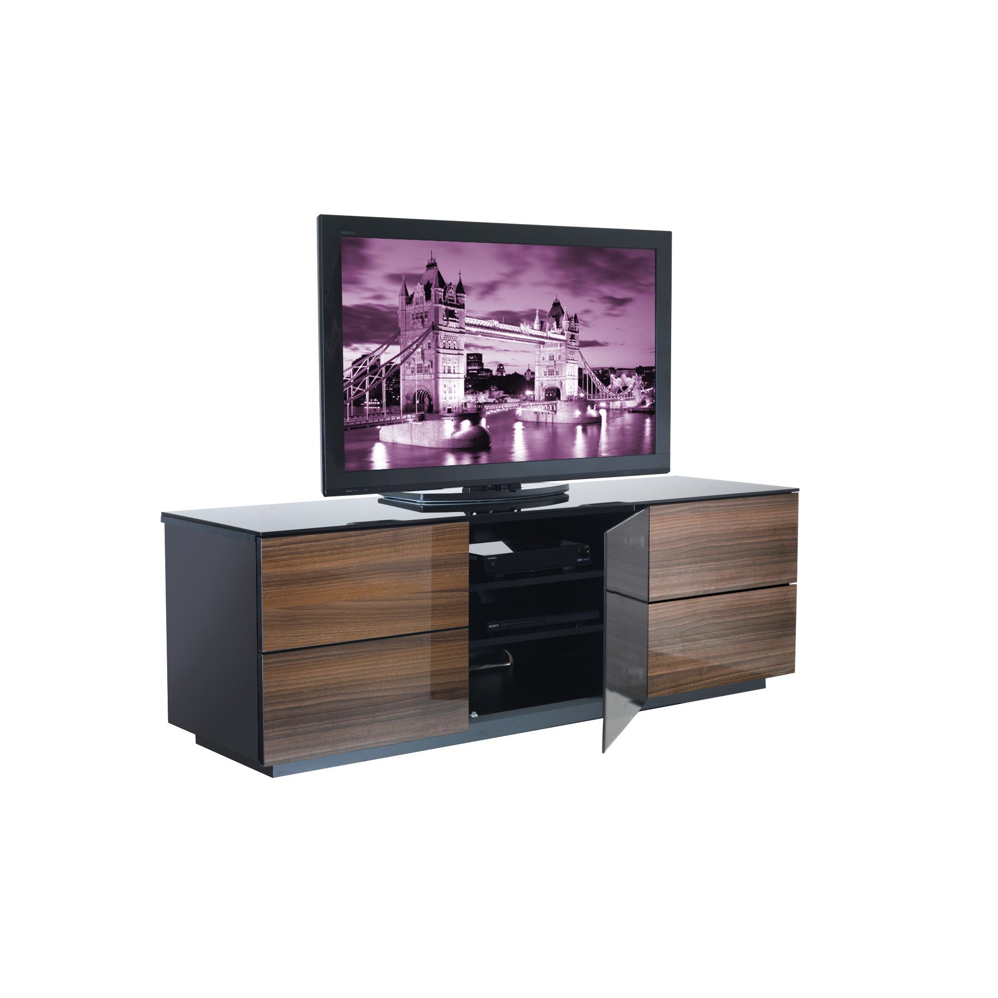 UK-CF City Scape London TV Stand - Walnut at Tesco Direct