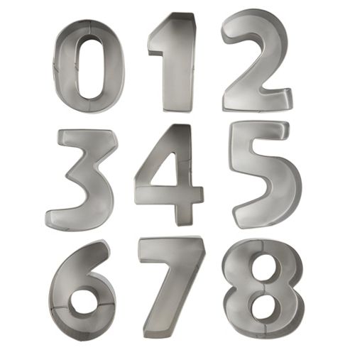 Image of Tesco Kids Numbers Cookie Cutter Set