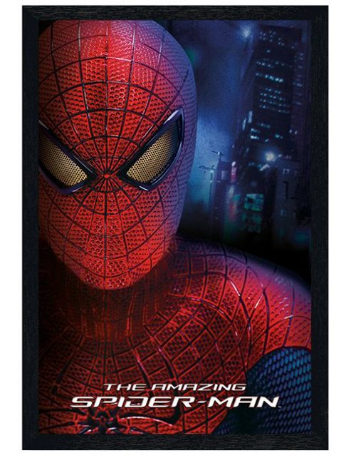 Image of The Amazing Spider-man Black Wooden Framed A Quest To Discover His Past Poster