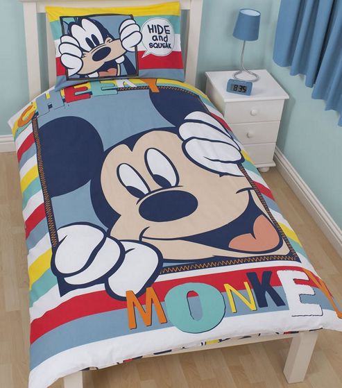 Image of Mickey Mouse Bedding, Monkey Single Duvet