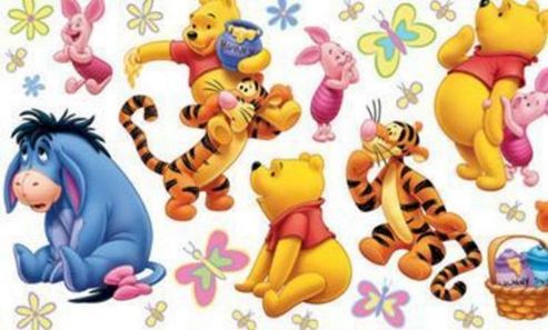 Image of Winnie Wall Stickers - 100 Acre Wood