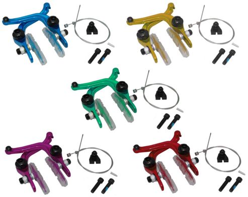 Image of Coyote Bmx U-brake Calliper 239g With Kit Anodized Green