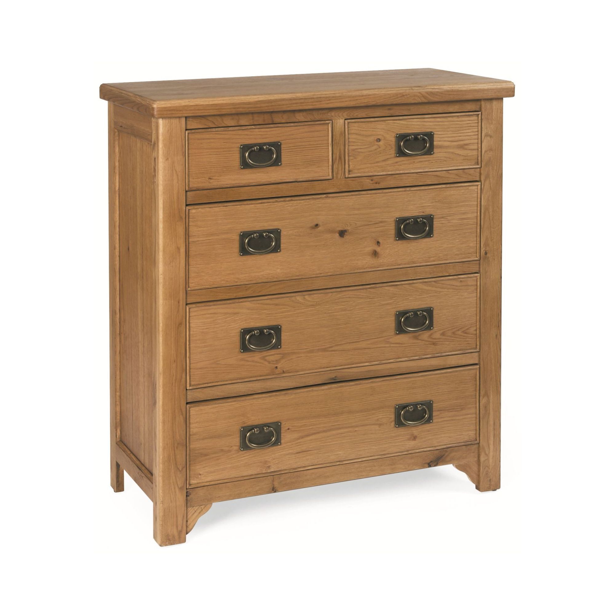Kelburn Furniture Marino Rustic Oak 2 over 3 Drawer Chest at Tesco Direct