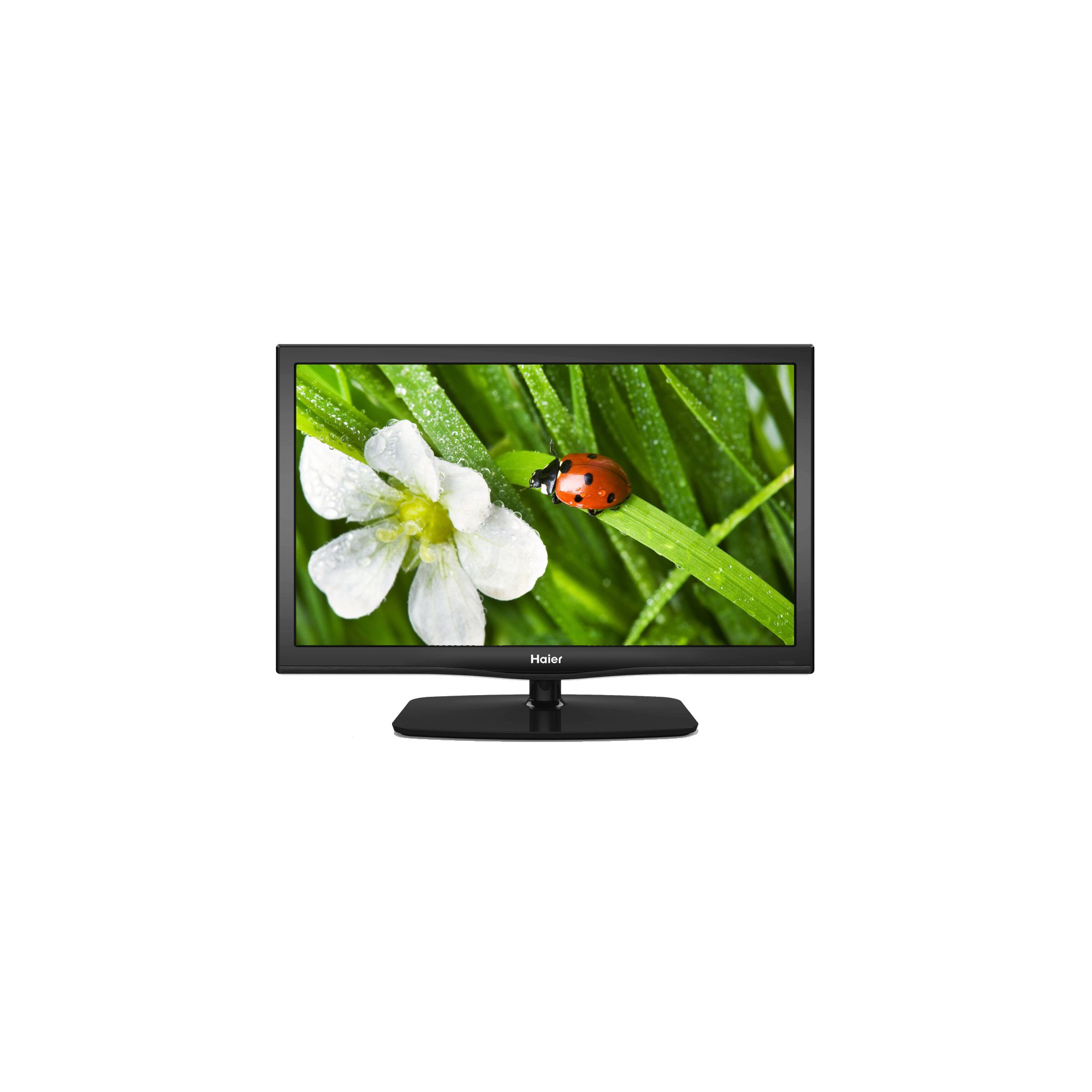 Haier 24in Full HD LED TV DVD Combo 1920 x 1080p 250cd/m2 2 x HDMI 1 x USB Black.