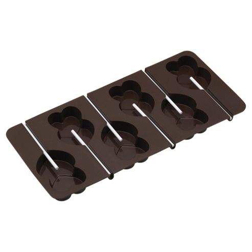 Image of Kitchencraft Sweetly Does It Silicone Heart Shaped Chocolate Lollipop Mould