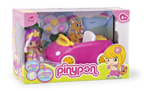 Image of Famosa Doll Pinypon Car, Includes Figure And Accessories