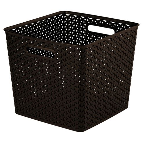 Image of Curver My Style Square Storage Box - 25l -brown
