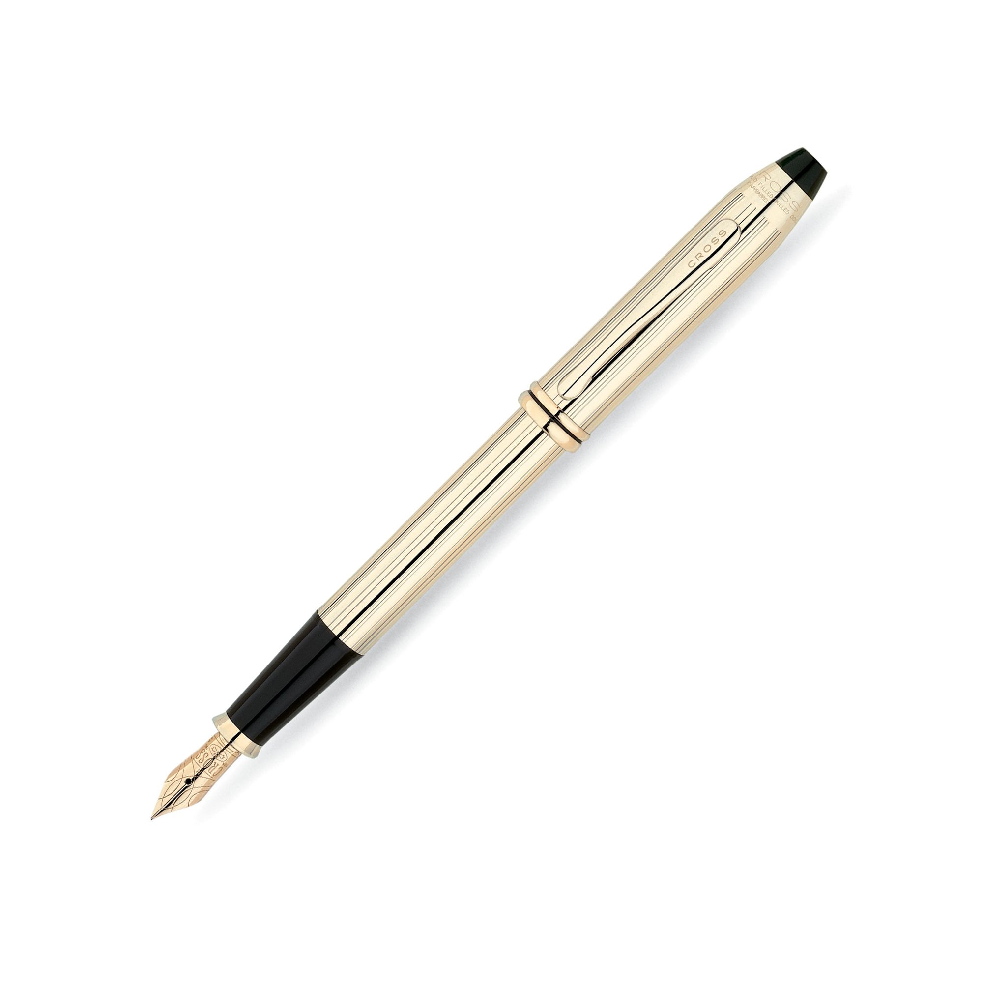 Cross Townsend 10K Rolled Gold Fountain pen - Fine Nib at Tesco Direct