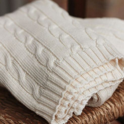 Image of Natures Purest Natures Knits Cable Blanket 75x100cm
