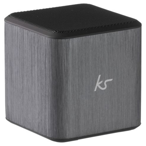Image of Kitsound Cube Wired Speaker Silver