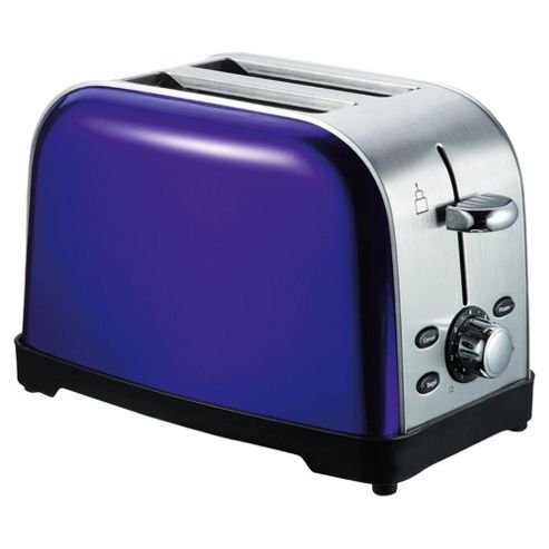 Buy Tesco 2 Slice SS Toaster - Purple from our Toasters range - Tesco