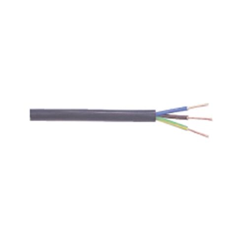 Image of 3 Core Mains Power Cable Lead Wire 3a Black 1m