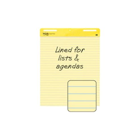 Image of 3m Post-it Meeting Chart Yellow Pack Of 4 561ss 561ss