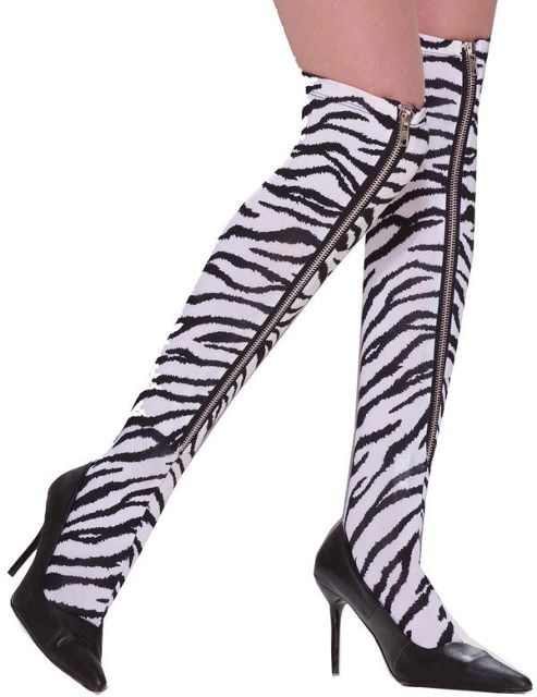 Image of Zebra Print Stockings