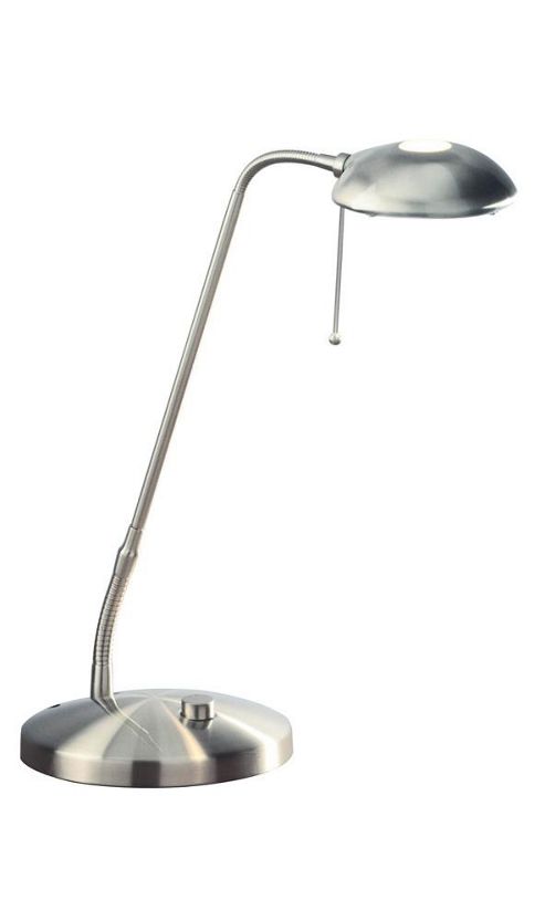 Image of Halogen Satin Chrome Desk Lighting Lamp