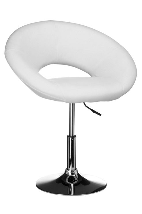 Image of Premier Housewares Polo Bar Chair (set Of 2) - White