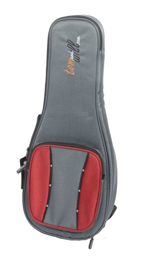 Image of Tom And Will Soprano Ukulele Gig Bag - Red And Grey