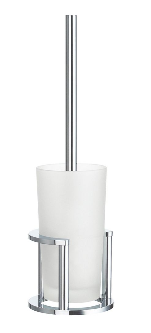 Image of Smedbo Outline Toilet Brushed In Polished Chrome