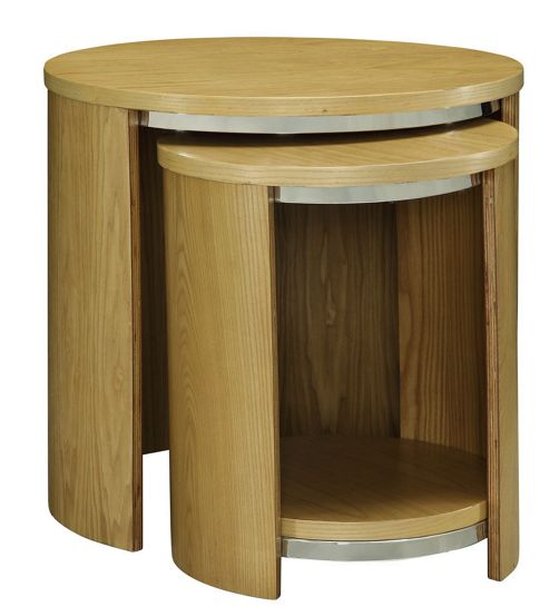 Image of Jual Jf306 Oak Nest Of Tables