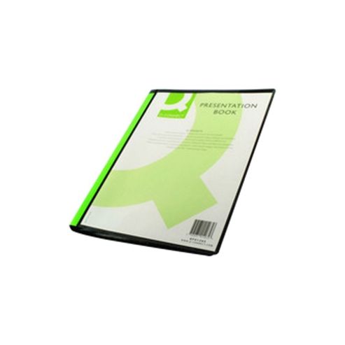 Image of Q-connect Presentation Book 20-pocket Black