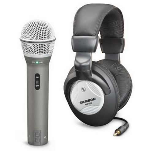 Image of Samson Q2u Usb/xlr Mic And Hp20 Headphones