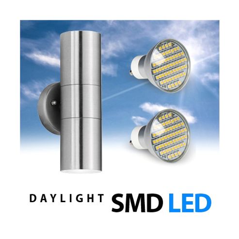 Buy Stainless Steel Up & Down LED Outdoor Garden Wall Light from our Wall & Porch Lights range ...